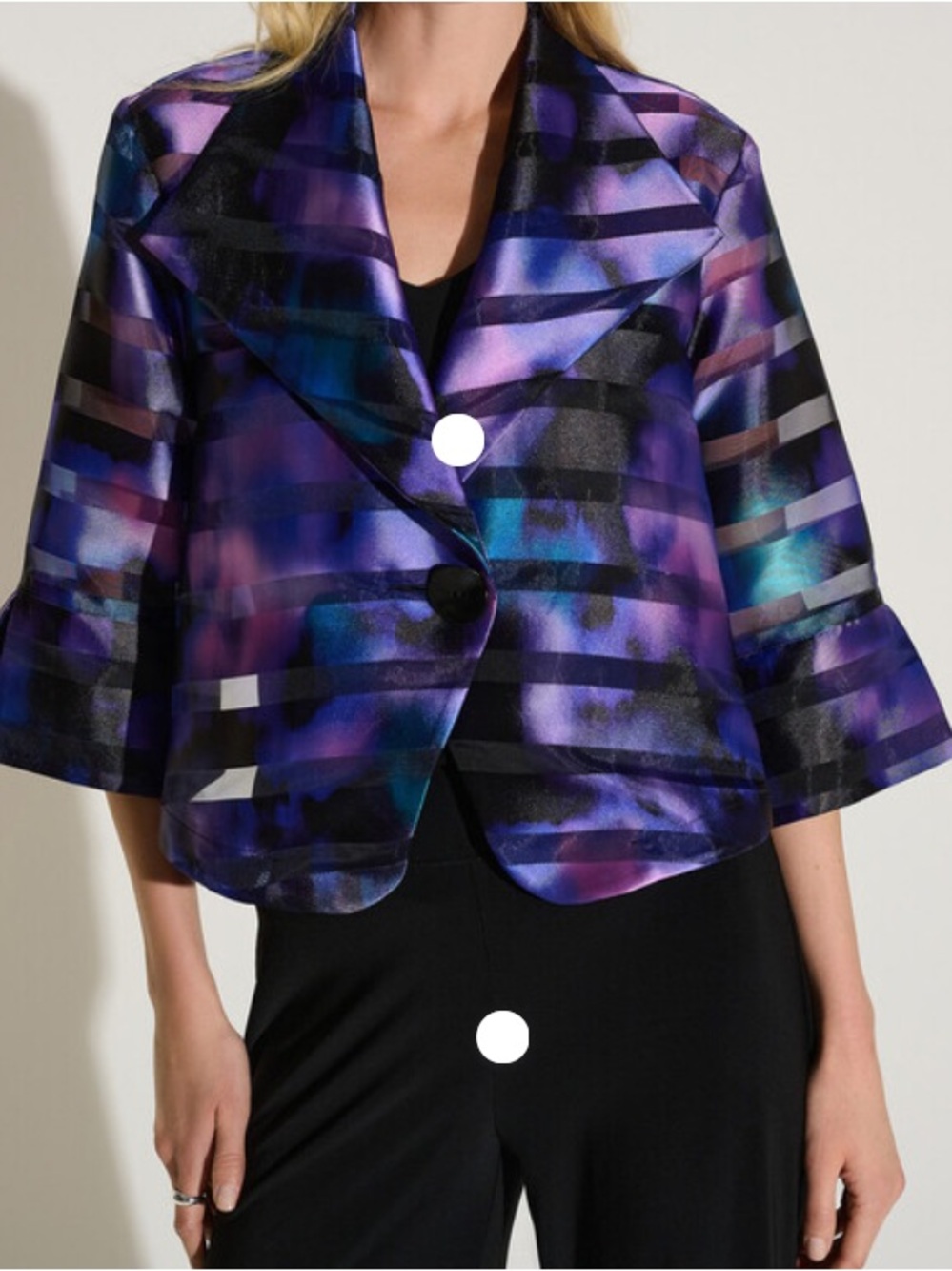 Joseph Ribkoff Multi Color Swing Jacket - Picture 3 of 12